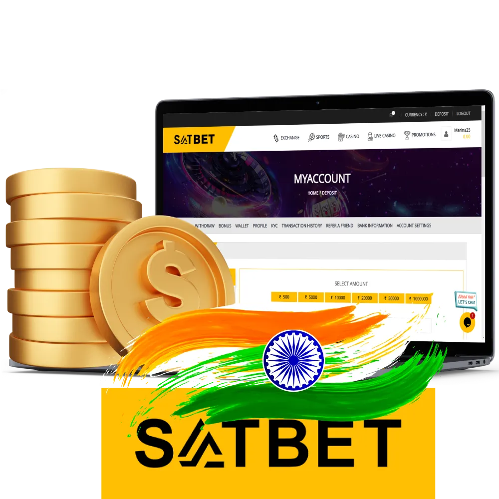 Withdraw money from Satbet without any problem.