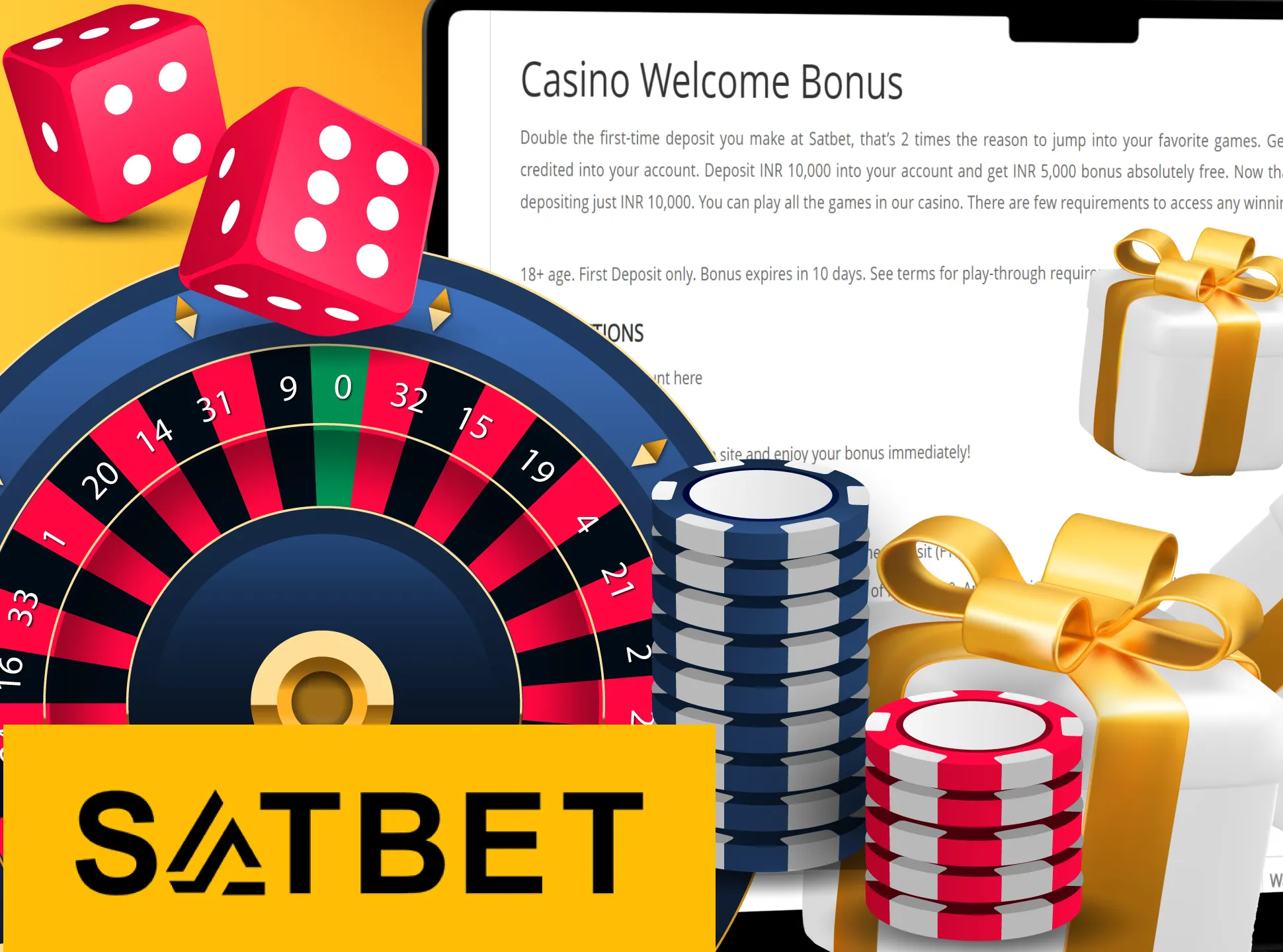 Play casino games at Satbet and win your casino bonus.