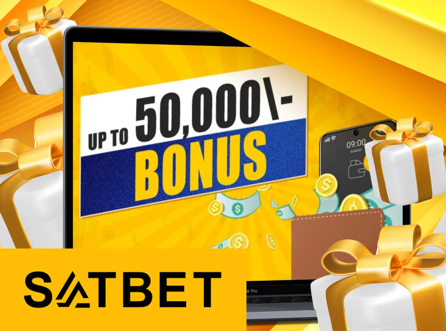 Get your real cash bonus after registering at Satbet.