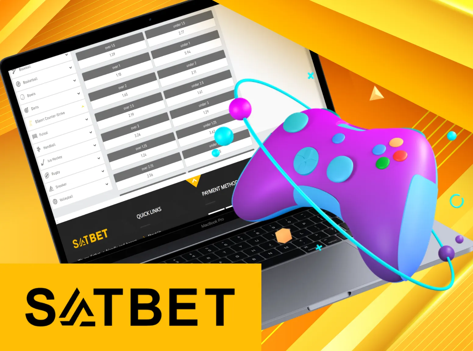 Bet on different esports at Satbet.