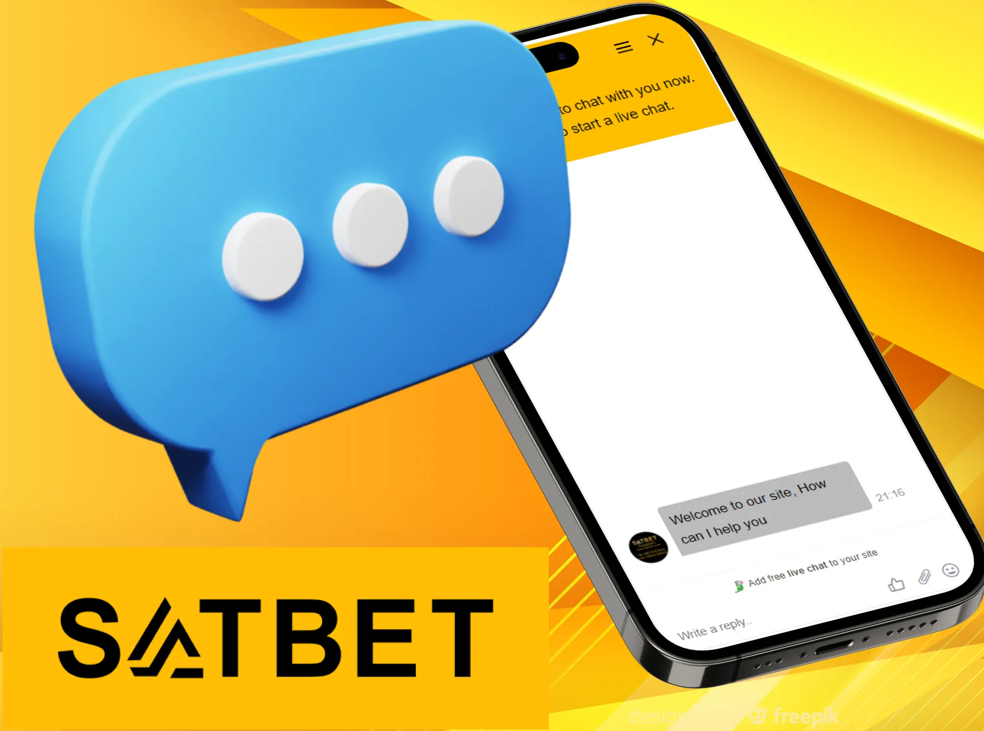 Write your question in Satbet live chat.