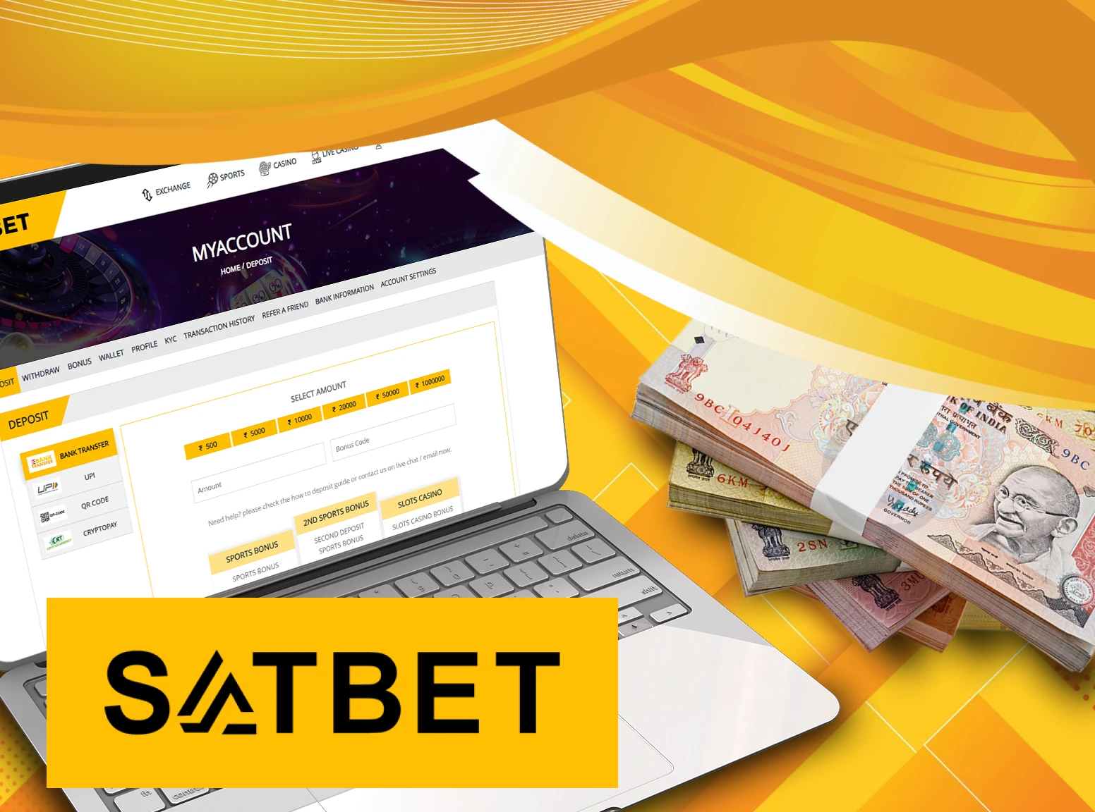 Replenish the deposit in a convenient way from Satbet.