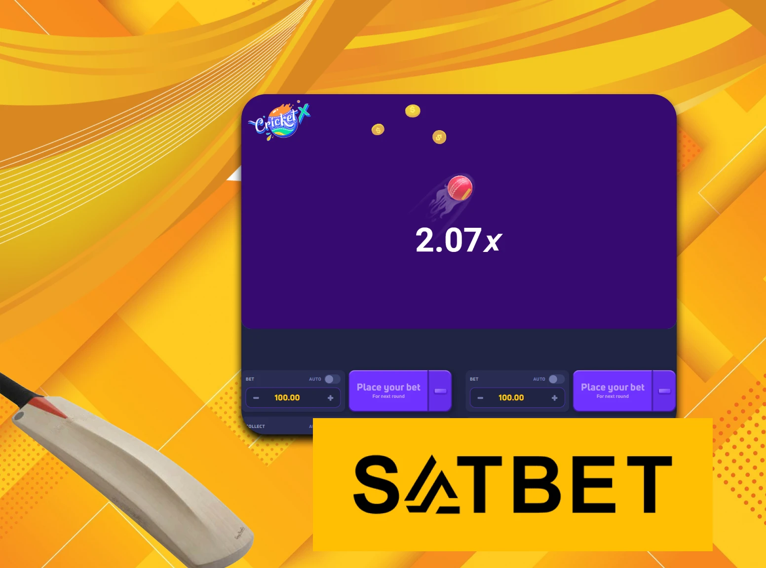 Practice with the demo version of Cricket X from Satbet.