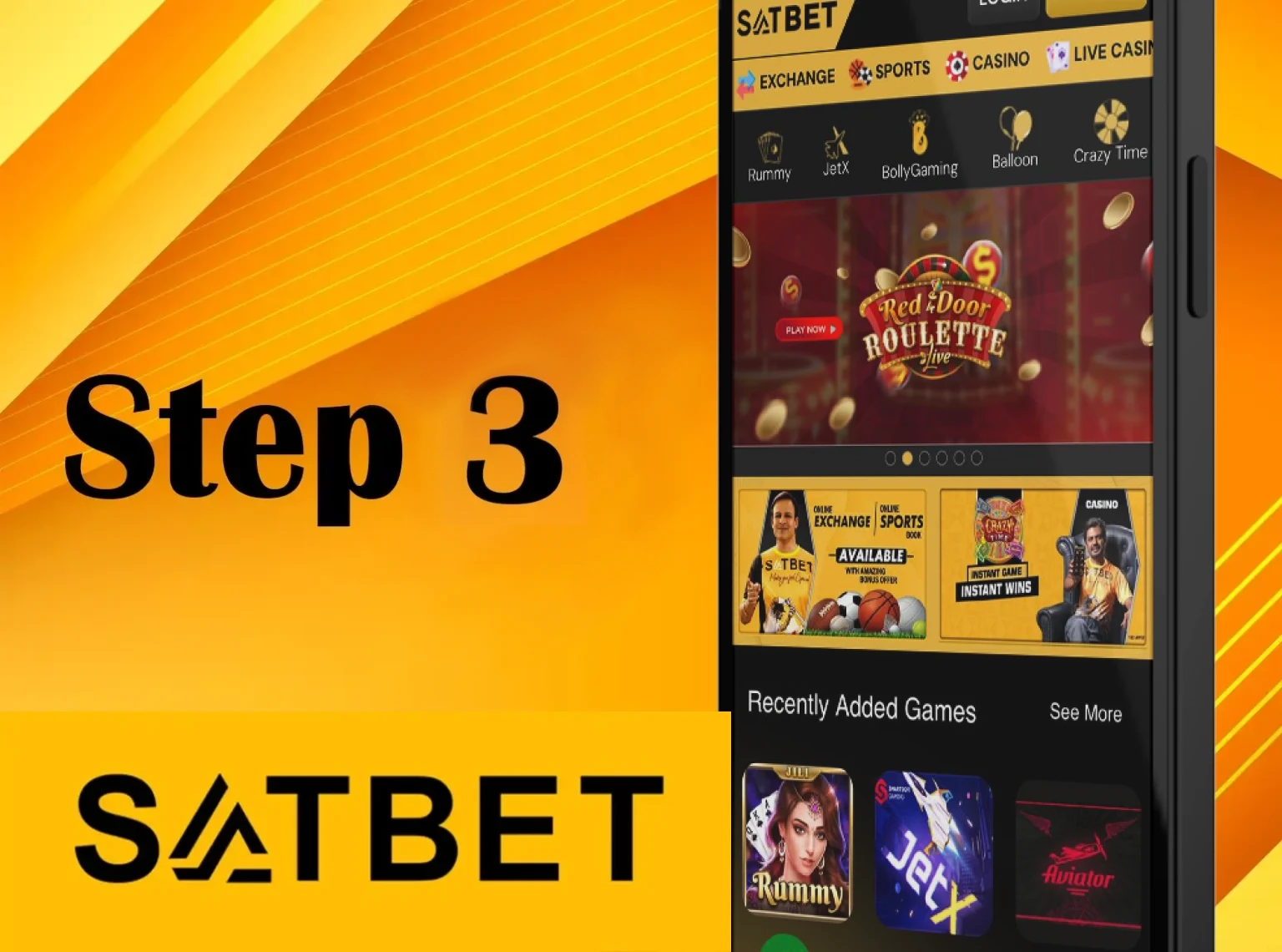 Enjoy casino games and betting and claim your bonuses with Satbet.